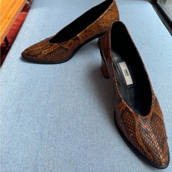 Miista Bernadette Citrine Snake Leather Mid-heels - Picture 4 of 7